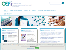Tablet Screenshot of cefi.es